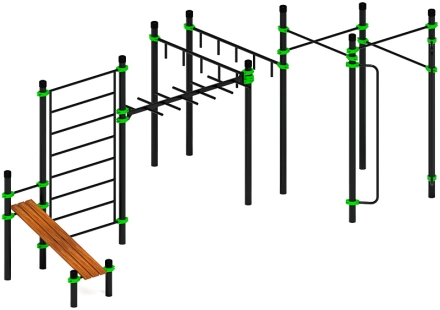 Воркаут ЛОВ 89 зеленый ВТ 101.14-02 оптом, фото 2