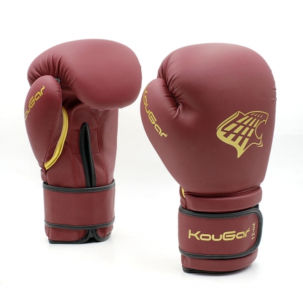 Перчатки боксерские KouGar KO800-6, 6oz, бордовый оптом, фото 4