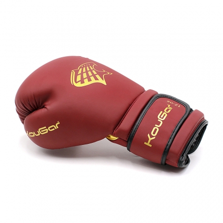 Перчатки боксерские KouGar KO800-6, 6oz, бордовый оптом, фото 2