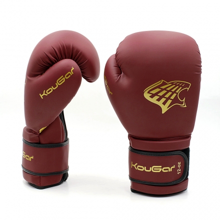 Перчатки боксерские KouGar KO800-6, 6oz, бордовый оптом, фото 1