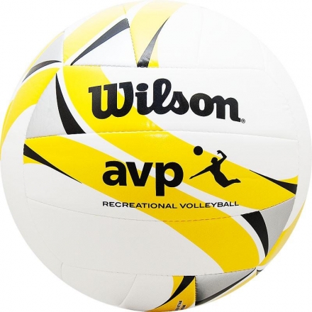 Мяч волейбольный &quot;Wilson AVP II Recreational&quot;, р.5, бело-желто-черный оптом, фото 1