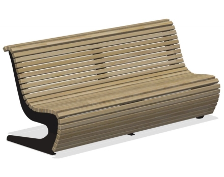 Скамья со спинкой Набережная ПМ-01.1 оптом, фото 1