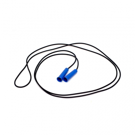 Скакалка резиновая с пластмассовой ручкой, цвет в асс.,1,85м (ТОЛЬКО по 10 шт.) оптом, фото 2