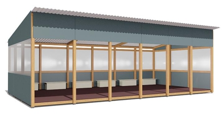 Теневой навес Классика ВСТ 1517 40 м2 для улицы оптом, фото 1