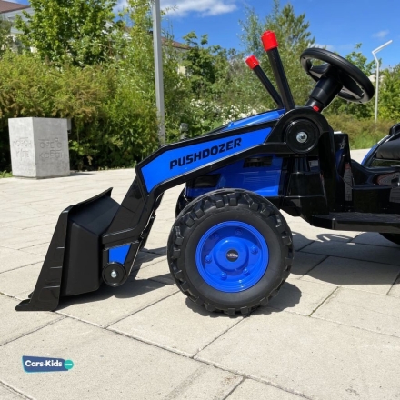 Электромобиль трактор с ковшом Harley Bella HL389-LUX синий оптом, фото 3