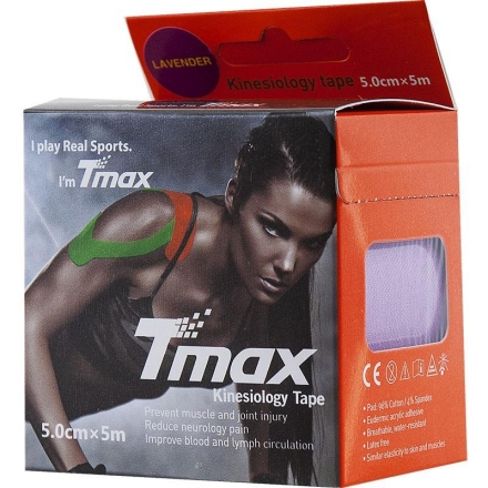 Тейп кинезиологический Tmax Extra Sticky Lavender (5 см x 5 м), арт. 423198, фиолетовый оптом, фото 2