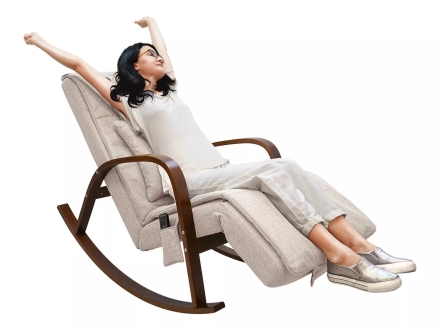 Массажное кресло качалка FUJIMO F2002 МСX Time2Chill Ivory (Tailor 2) Вишня оптом, фото 8