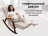 Массажное кресло качалка FUJIMO F2002 МСX Time2Chill Ivory (Tailor 2) Вишня оптом