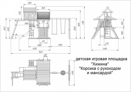 Детская площадка &quot;Хижина Корсика&quot; оптом, фото 8