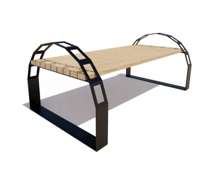 Парковая скамейка Арка, Лиственница 1,5 м оптом, фото 2