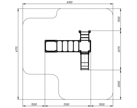 Детская игровая площадка Королевство (Коты) ДИК 1.15.02-11 H=750 оптом, фото 6