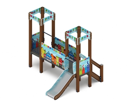 Детская игровая площадка Королевство (Коты) ДИК 1.15.02-11 H=750 оптом, фото 1