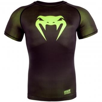 Компрессионная футболка Venum Contender 3.0 Black/Yellow S/S оптом, фото 1