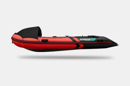 Gladiator C 400 AL ACTIVE Красно-черный моторная лодка ПВХ Алюминиевый пайол оптом, фото 3