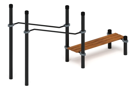 Воркаут ЛОВ 108 серый ВТ 102.24-03 оптом, фото 3