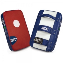 Макивара &quot;GREEN HILL COACH&quot; арт. KSC-5015, 1 шт., 40*25*6 см, нат. кожа, бело-синий