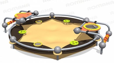 Песочница Romana Песочная фабрика 057.39.00 для детской площадки оптом, фото 4