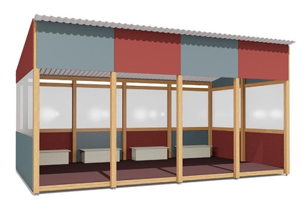 Теневой навес Классика ВСТ 1513/1 18 м2 для улицы оптом, фото 1