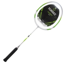 Ракетка бадминтона TORRES Hobby1, для начинающих, стальной стержень, стальной обод Ракетка бадминтона TORRES Hobby1, для начинающих, стальной стержень, стальной обод