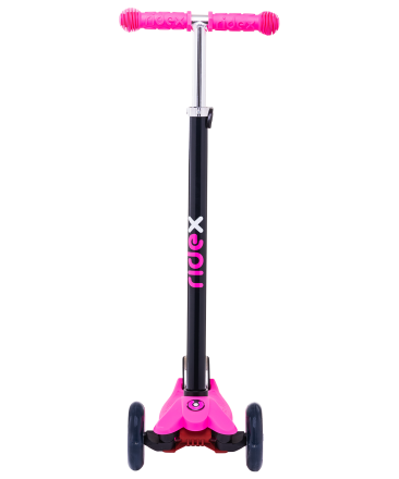 Самокат 3-колесный Snappy 3D, 120/80 мм, розовый оптом, фото 3