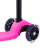Самокат 3-колесный Snappy 3D, 120/80 мм, розовый оптом