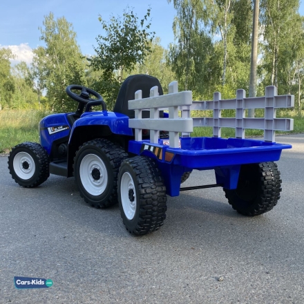 Электромобиль трактор с прицепом XMX611 (TR77) синий оптом, фото 6