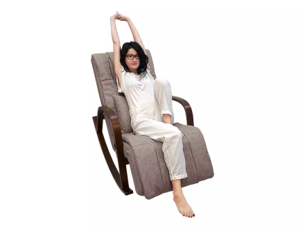 Массажное кресло качалка FUJIMO F2002 МСX Time2Chill Latte (Tailor 3) Вишня оптом, фото 15