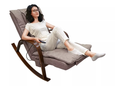 Массажное кресло качалка FUJIMO F2002 МСX Time2Chill Latte (Tailor 3) Вишня оптом, фото 14