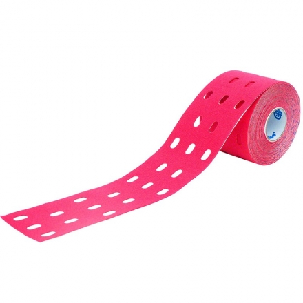 Тейп кинезиологический CureTape Punch Pink, 5 см x 5 м, арт. 160684, перфорированный, розовый оптом, фото 1