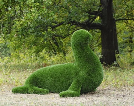 Топиари Тюлень с головой налево - газон Deluxe оптом, фото 2