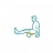 Ролик для пилатес  BALANCED BODY Magic Roller, цвет: водопад оптом