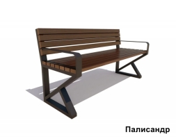 Скамейка садово-парковая Королев, Лиственница 0,6 м, фото 1