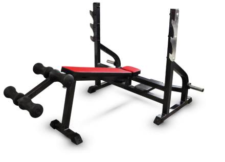 Скамья-стойка для жима под углом вниз Barbell МВ 2.25 чёрный оптом, фото 1