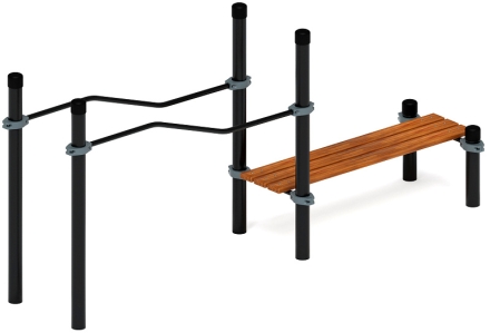 Воркаут ЛОВ 108 серый ВТ 102.23-03 оптом, фото 4