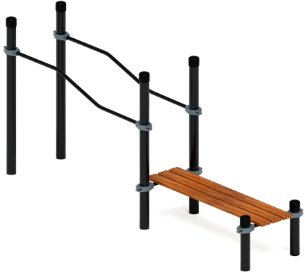 Воркаут ЛОВ 108 серый ВТ 102.23-03 оптом, фото 2