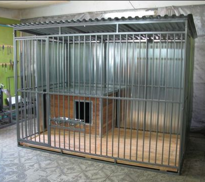 Крытый вольер для собак со стальным заполнением оптом, фото 1