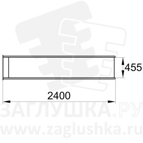 Горка из нержавеющей стали размером 2400х490 мм оптом, фото 4
