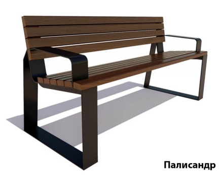 Парковая скамейка Подольск, Лиственница 1,2 м оптом, фото 4