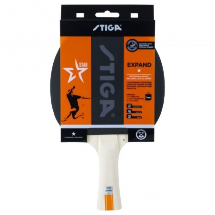 Ракетка для н/т Stiga Expand WRB 1*, арт.1211-8518-01, для любит., накл. 1,8мм ITTF, конич. ручка оптом, фото 1