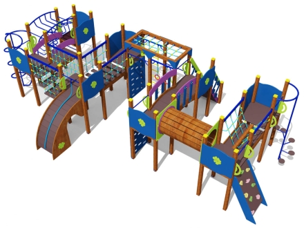 Спортивный комплекс 09021.21 для детской спортивной площадки оптом, фото 2