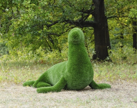 Топиари Тюлень с головой направо - газон Deluxe оптом, фото 6