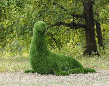 Топиари Тюлень с головой направо - газон Deluxe оптом, фото 3