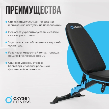 Скамья для жима домашняя OXYGEN FITNESS VIRGO оптом, фото 15
