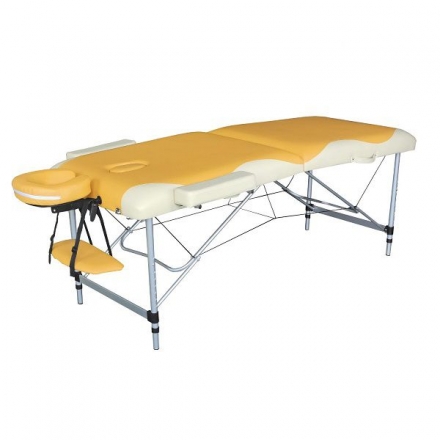 Массажный стол DFC NIRVANA, Elegant PREMIUM, 186х70х5 см, алюм. ножки, цвет оранж./беж. (orange/beig оптом, фото 1