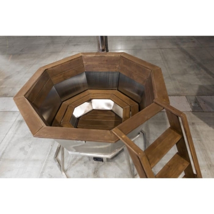 Сибирский банный чан "Добрыня Никитич" на подставке 1850 мм опора - нерж. сталь оптом, фото 2