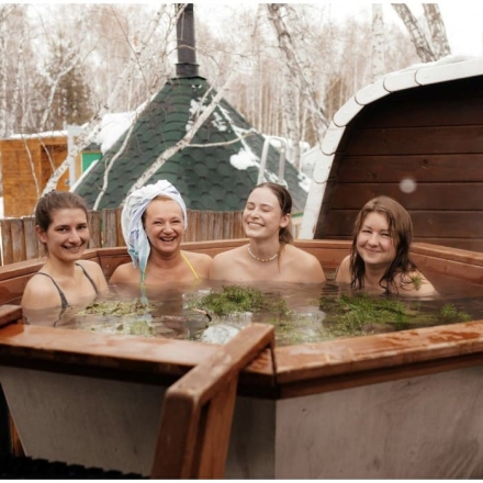 Сибирский банный чан "Добрыня Никитич" на подставке 1850 мм опора - нерж. сталь оптом, фото 4