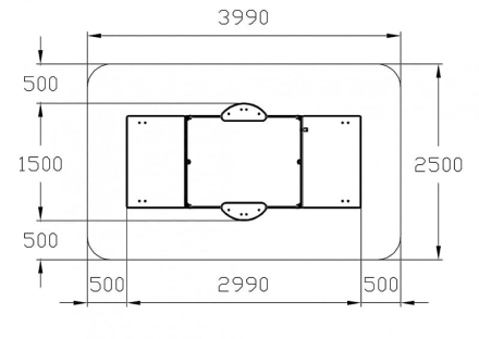 Песочница с крышкой средняя (Техно) - ИО 5.01.11-09 оптом, фото 6