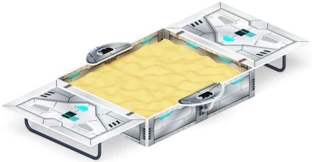 Песочница с крышкой средняя (Техно) - ИО 5.01.11-09 оптом, фото 4