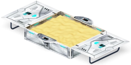 Песочница с крышкой средняя (Техно) - ИО 5.01.11-09 оптом, фото 3