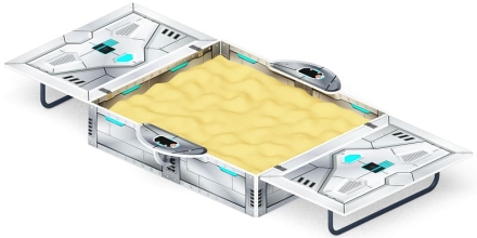 Песочница с крышкой средняя (Техно) - ИО 5.01.11-09 оптом, фото 2